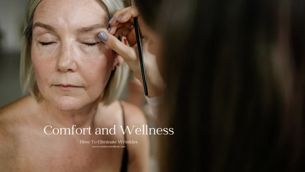 How To Eliminate Wrinkles, elderly lady sitting while someone gives her a makeover