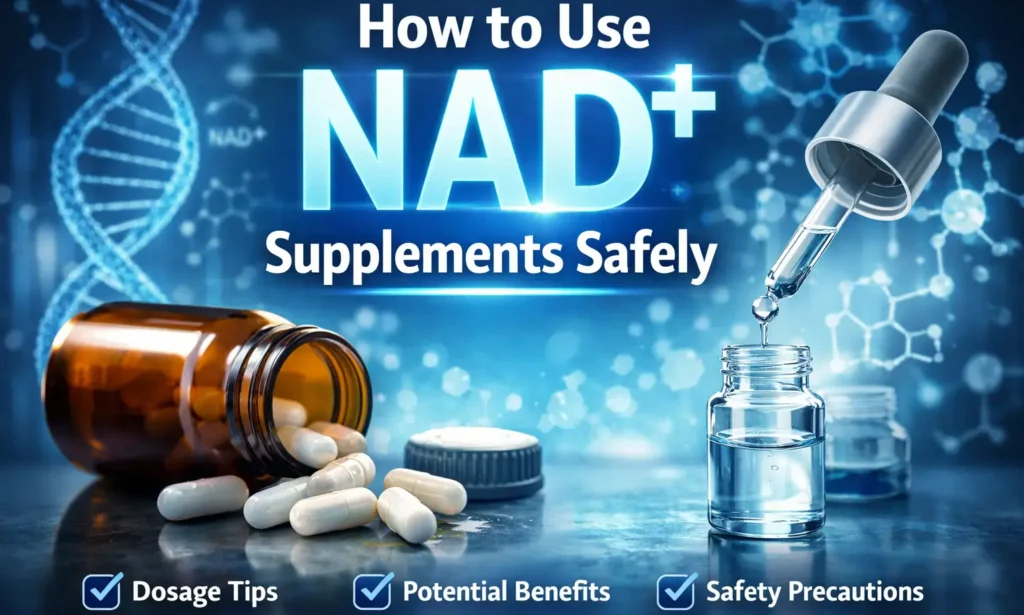 How To Use NAD Supplements Safely: 2026 Dosage, Timing & Risks 1 how-to-use-nad-supplements-safely